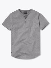 AO Henley Curve-Hem | Heather Grey Signature-fit PYCA Pro®