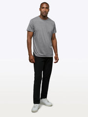 AO Elongated Tee | Heather Grey Signature-fit PYCA Pro®