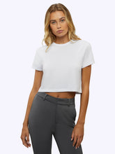 Almost Friday Tee Cropped | White Classic-fit PYCA Pro®