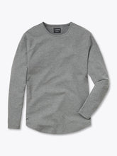 AO Long Sleeve Curve-Hem Tee | Heather Grey Signature-fit PYCA Pro®