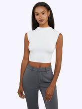 Sleeveless Tomboy Tee | White Tomboy-Cotton™