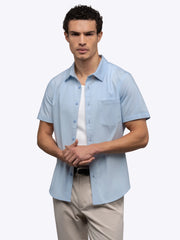 SoHo Short Sleeve Button Up | Oxford Blue Signature-fit