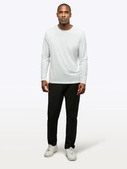 AO Forever Long Sleeve Tee | White Classic-Fit PYCA Pro®