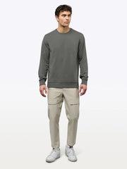 Hyperloop Pullover Split-Hem | Castor Grey Signature-Fit