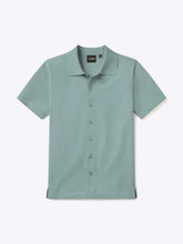 Riviera Knit Button Up | Stormy Sea Signature-Fit