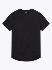 AO Curve-Hem Tee | Black Signature-fit PYCA Pro®