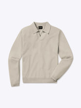 Riviera Knit Long Sleeve Polo | Sand Dune Signature-Fit