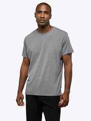 AO Split-Hem Tee | Heather Grey Signature-fit PYCA Pro®