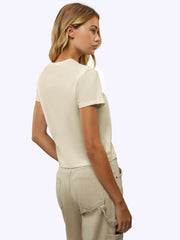 Almost Friday Tee | Ivory Classic-fit PYCA Pro®