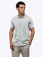 Riviera Knit Button Up | Metal Signature-Fit