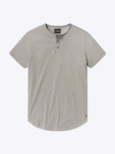AO Henley Curve-Hem Tee | Morning Dove Signature-Fit PYCA Pro®