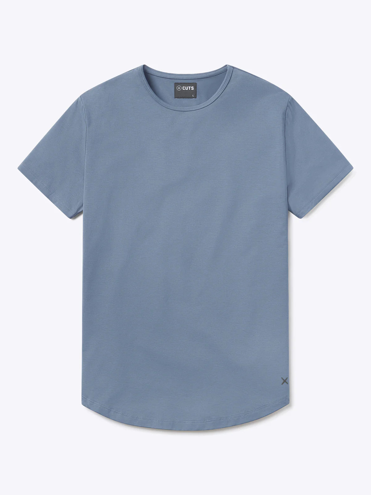 AO Curve-Hem Tee | Cadet Blue Signature-Fit PYCA Pro®