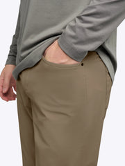 AO 5 Pocket Pant | Sepia Tint Slim-fit Versaknit®