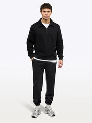 Divine Fleece Q-Zip | Black Classic-fit