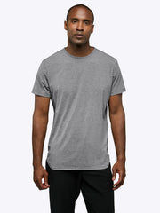 AO Elongated Tee | Heather Grey Signature-fit PYCA Pro®