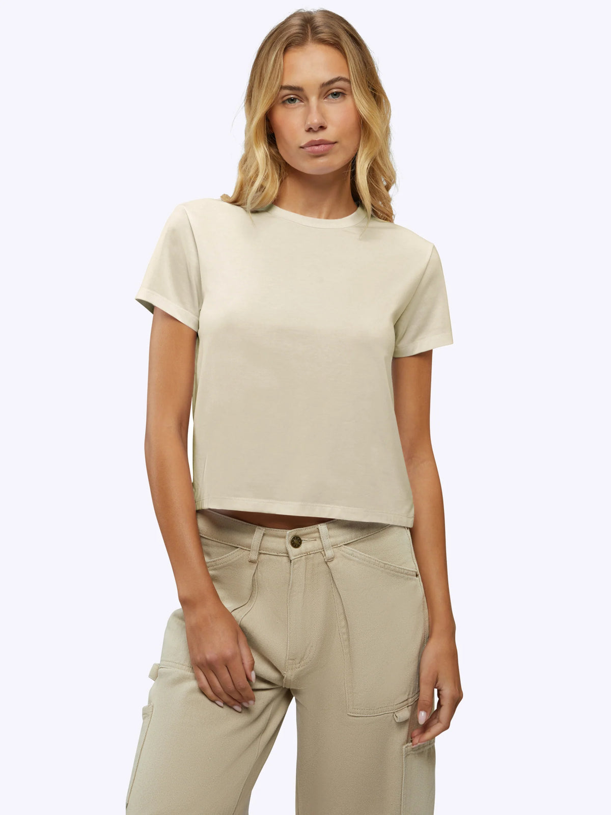 Almost Friday Tee | Ivory Classic-fit PYCA Pro®
