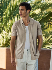 Riviera Knit Button Up | Pure Cashmere Signature-Fit