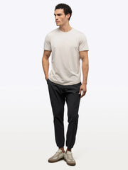AO Jogger Pant 2.0 | Black Straight-Leg Versaknit®