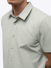 Crossover Button Up | Morning Dove Signature Fit