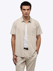 SoHo Short Sleeve Button Up | Sand Dune Signature-fit