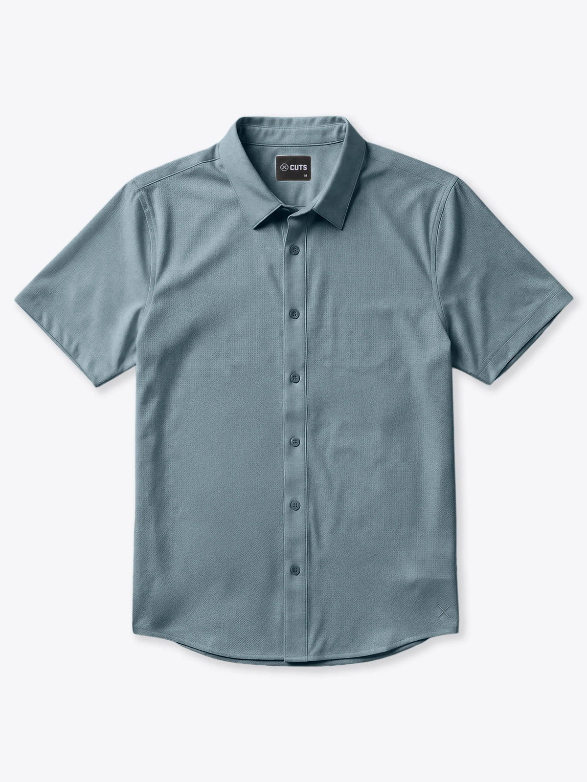 Crossover Button Up | Naples Blue Signature Fit