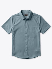 Crossover Button Up | Naples Blue Signature Fit