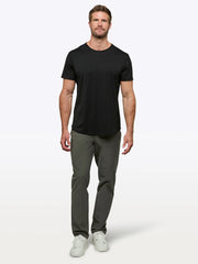 AO Curve-Hem Tee | Black Signature-fit PYCA Pro®