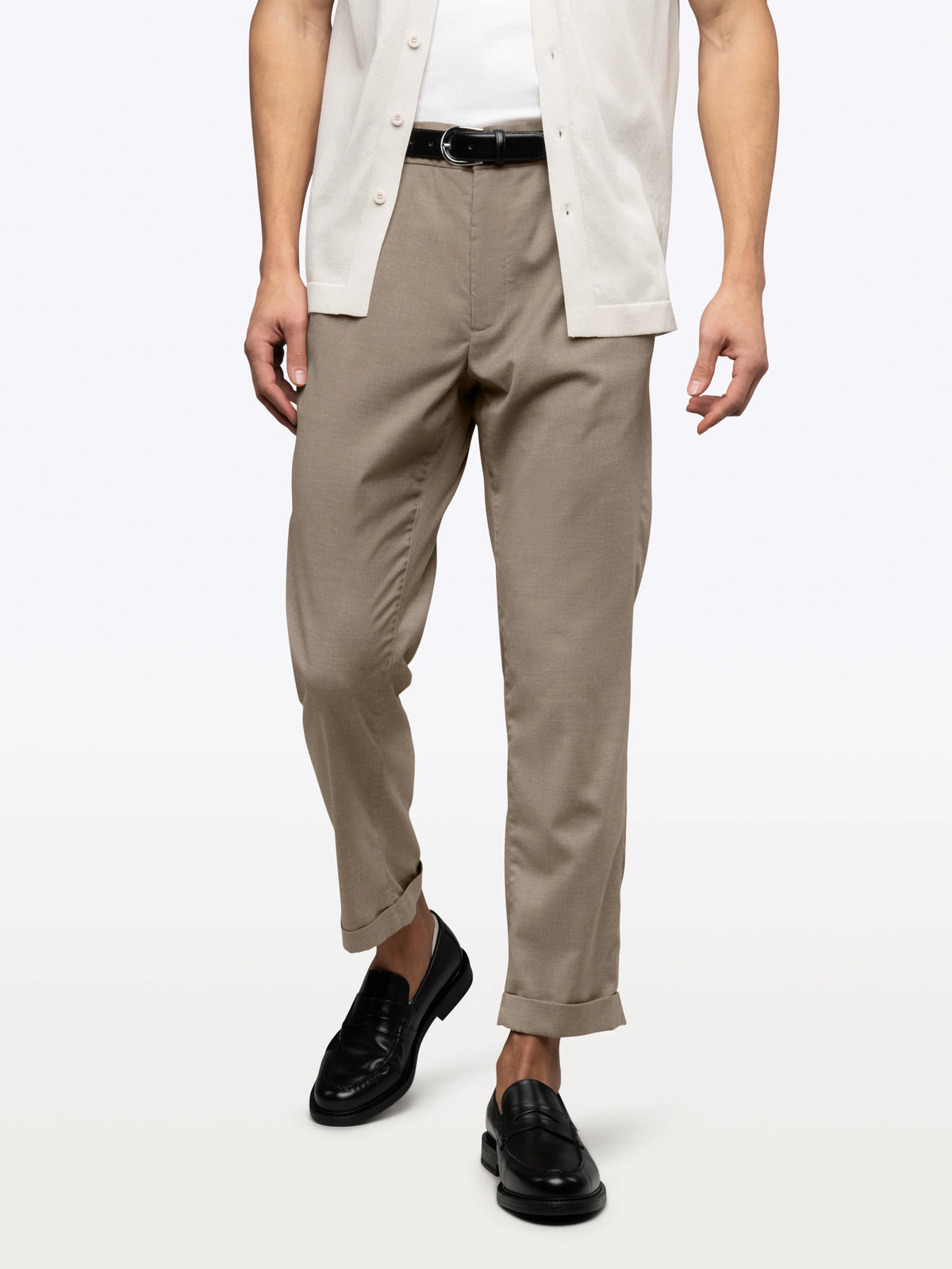 SoHo Trouser | Heather Tobacco Classic-fit