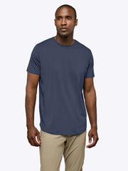 AO Curve-Hem Tee | Pacific Blue Signature-fit PYCA Pro®