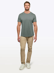 AO Curve-Hem Tee | Sage Signature-fit PYCA Pro®