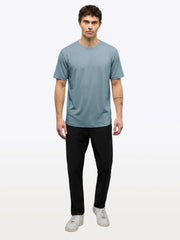 Featherlight Pima Tee | Naples Blue Signature-fit