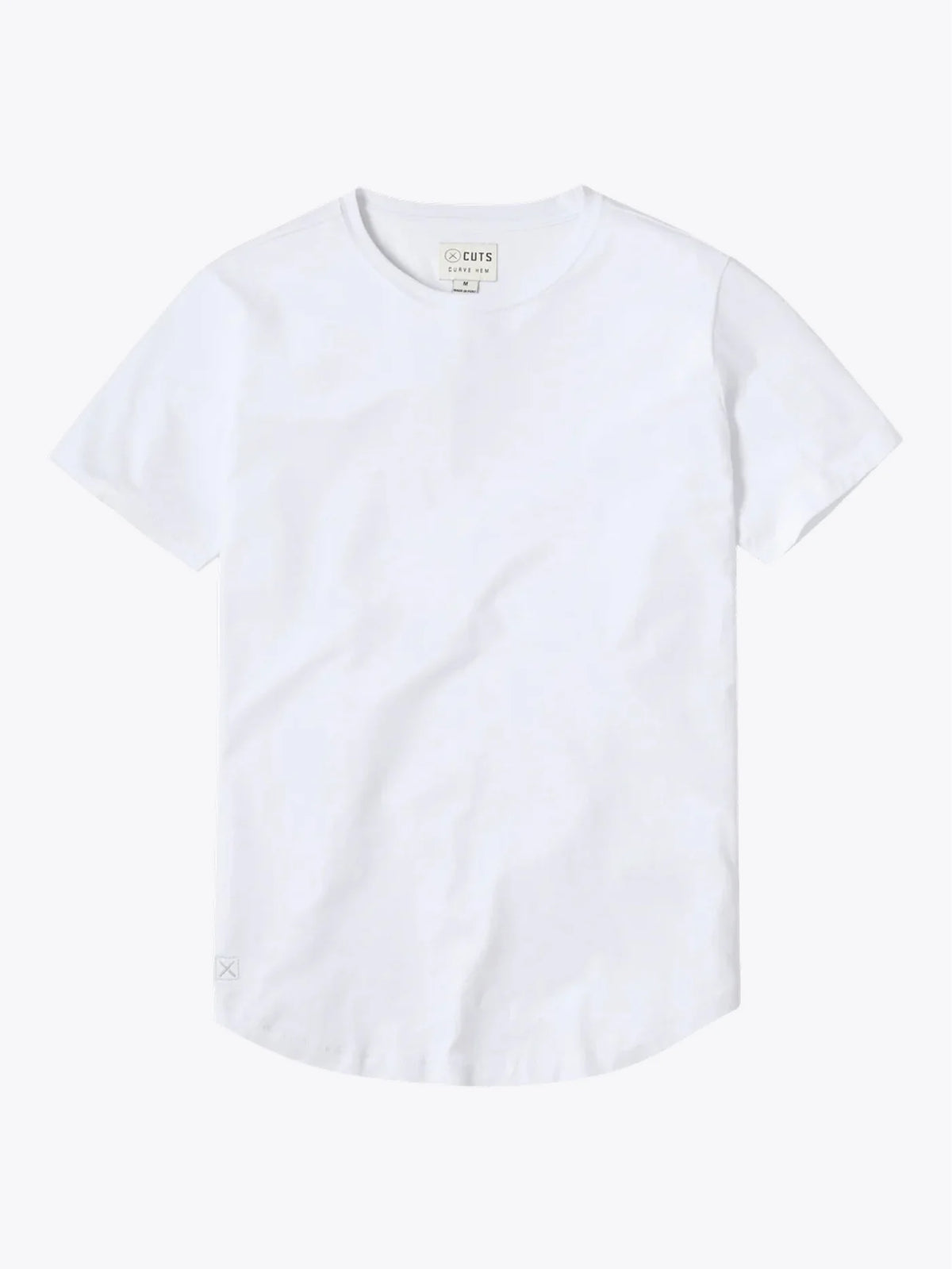 Featherlight Pima Tee | White Signature-fit