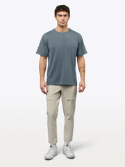 Overtime Oversized Tee | Ocean Storm Relaxed-Fit