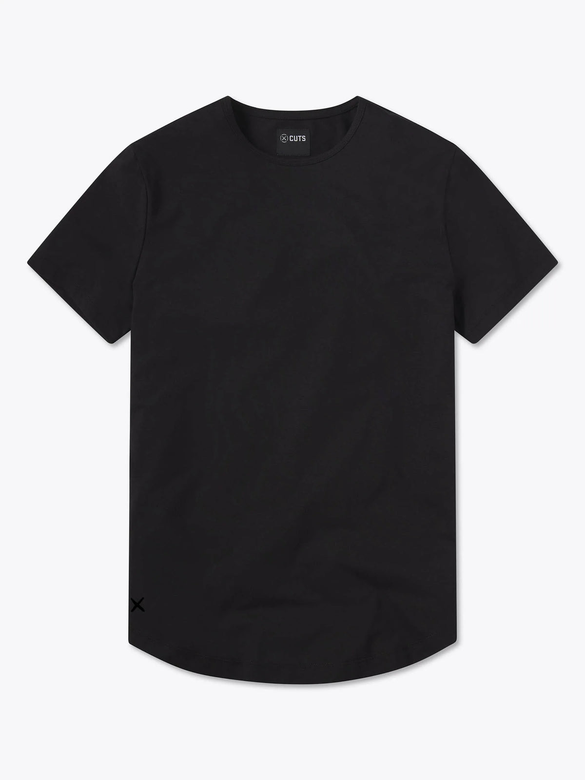 AO Curve-Hem Tee | Black Signature-fit PYCA Pro®