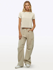 Almost Friday Tee | Ivory Classic-fit PYCA Pro®