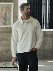 Hyperloop Rugby Polo | Ivory Signature-Fit