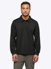 Hyperloop Rugby Polo | Black Signature-Fit