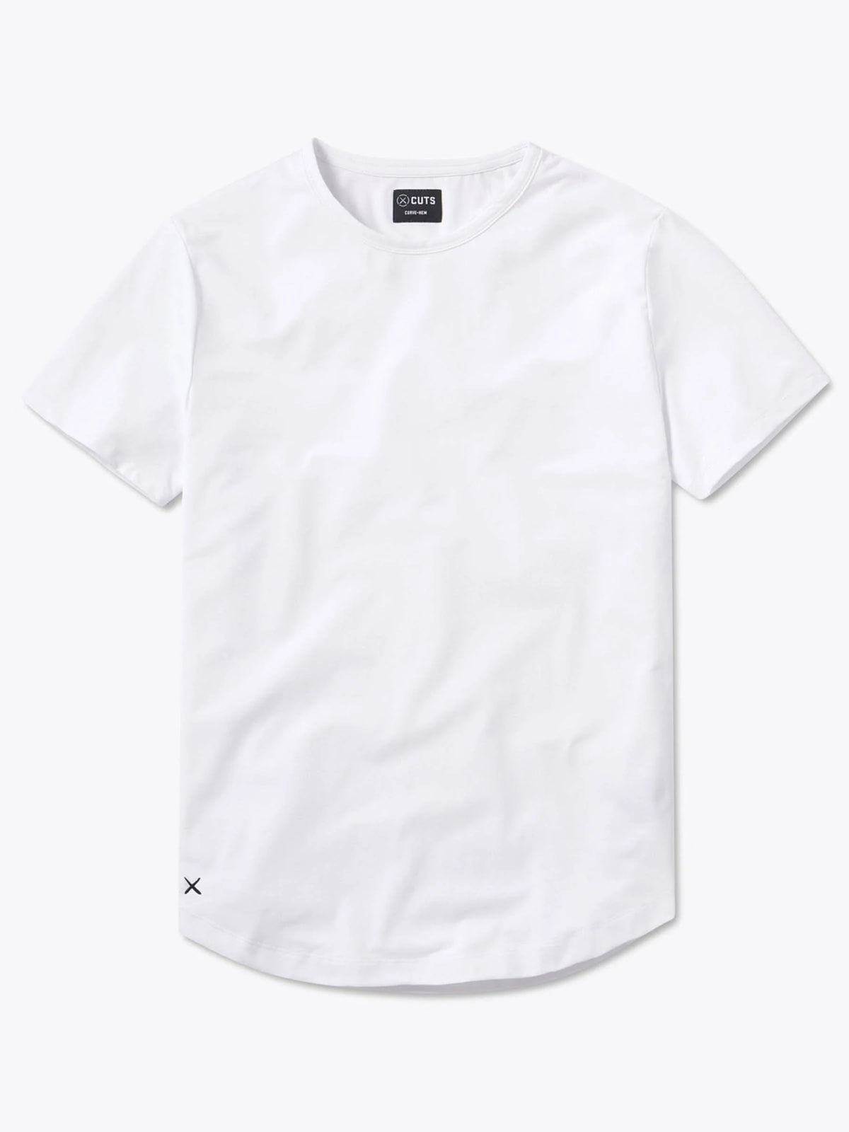 AO Curve-Hem Tee | White Signature-fit PYCA Pro®