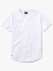 AO Curve-Hem Tee | White Signature-fit PYCA Pro®