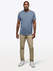 AO Curve-Hem Tee | Cadet Blue Signature-Fit PYCA Pro®