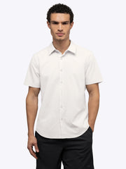 Crossover Button Up | Bone Signature Fit