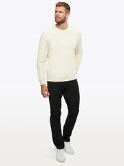 Hyperloop Pullover Split-Hem | Ivory Signature-fit