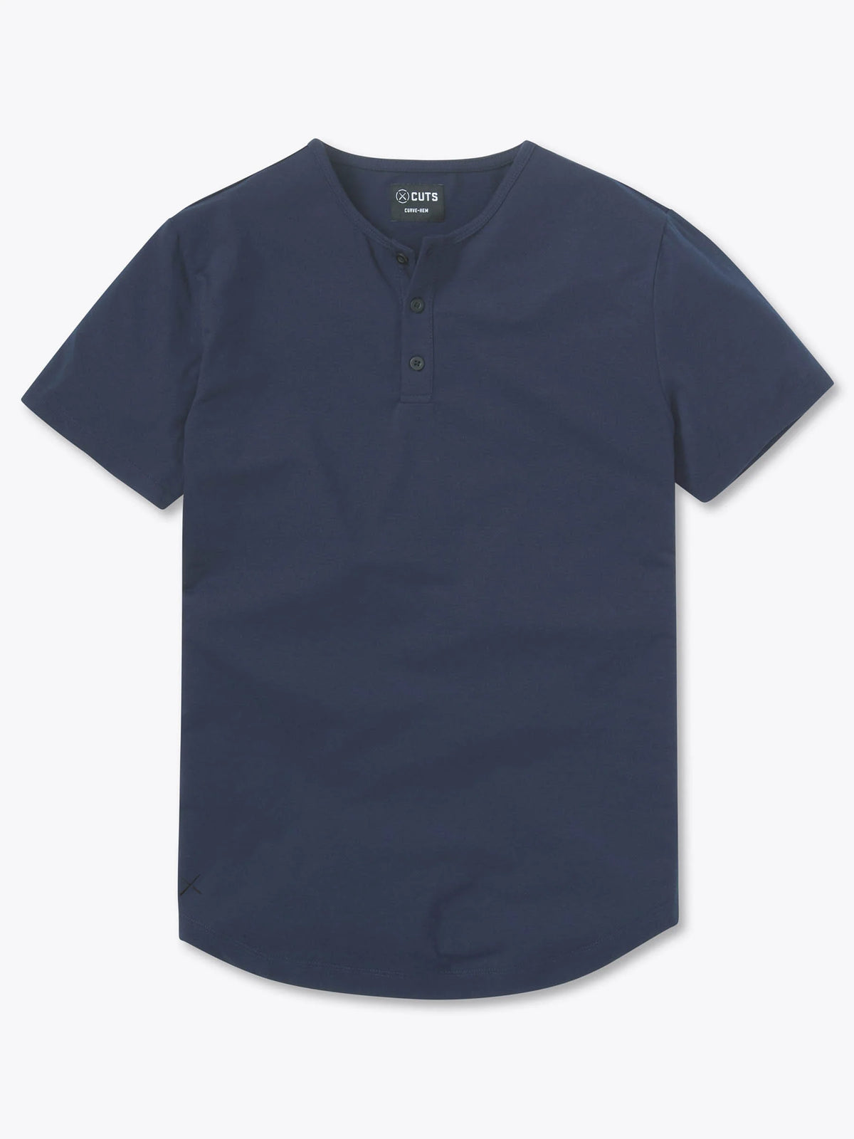 AO Henley Curve-Hem | Pacific Blue Signature-fit PYCA Pro®